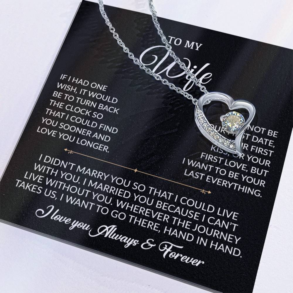 To My Wife Necklace, Gift For Wife, Anniversary Gift For Wife, Necklace For Wife
