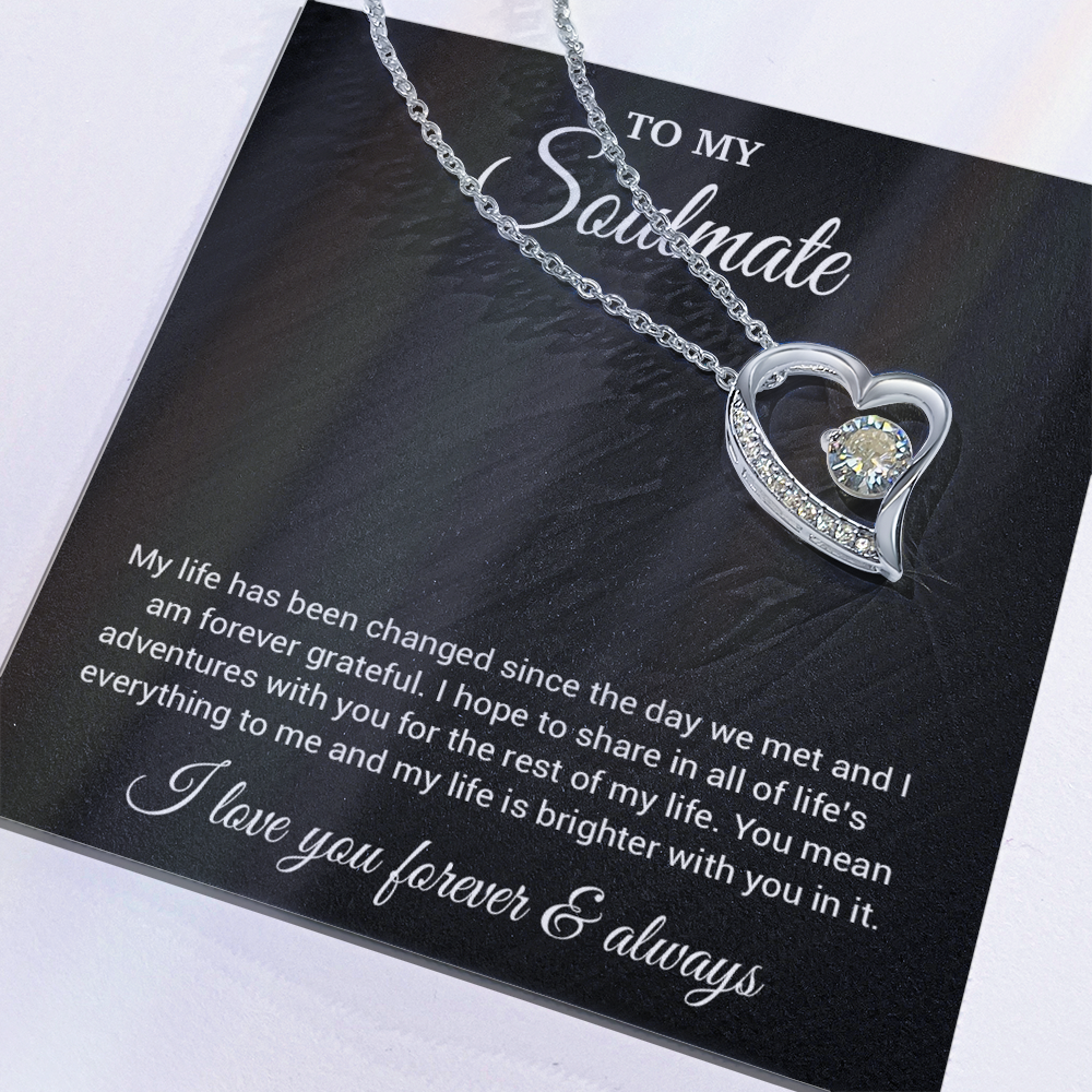 To My Soulmate Necklace, Valentines Day Gift, Gift For Wife, Anniversary Gift 1_4