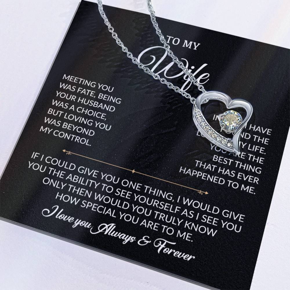 To My Wife Necklace, Gift For Wife, Anniversary Gift For Wife, Necklace For Wife