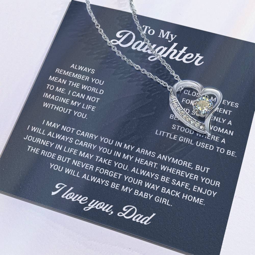 To My Daughter Necklace, Gift for Daughter from Dad, Father Daughter Necklace 2_12