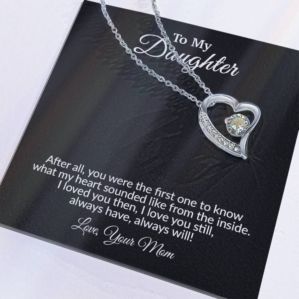 To My Daughter Necklace, Gift for Daughter from Mom, Mother Daughter Necklace