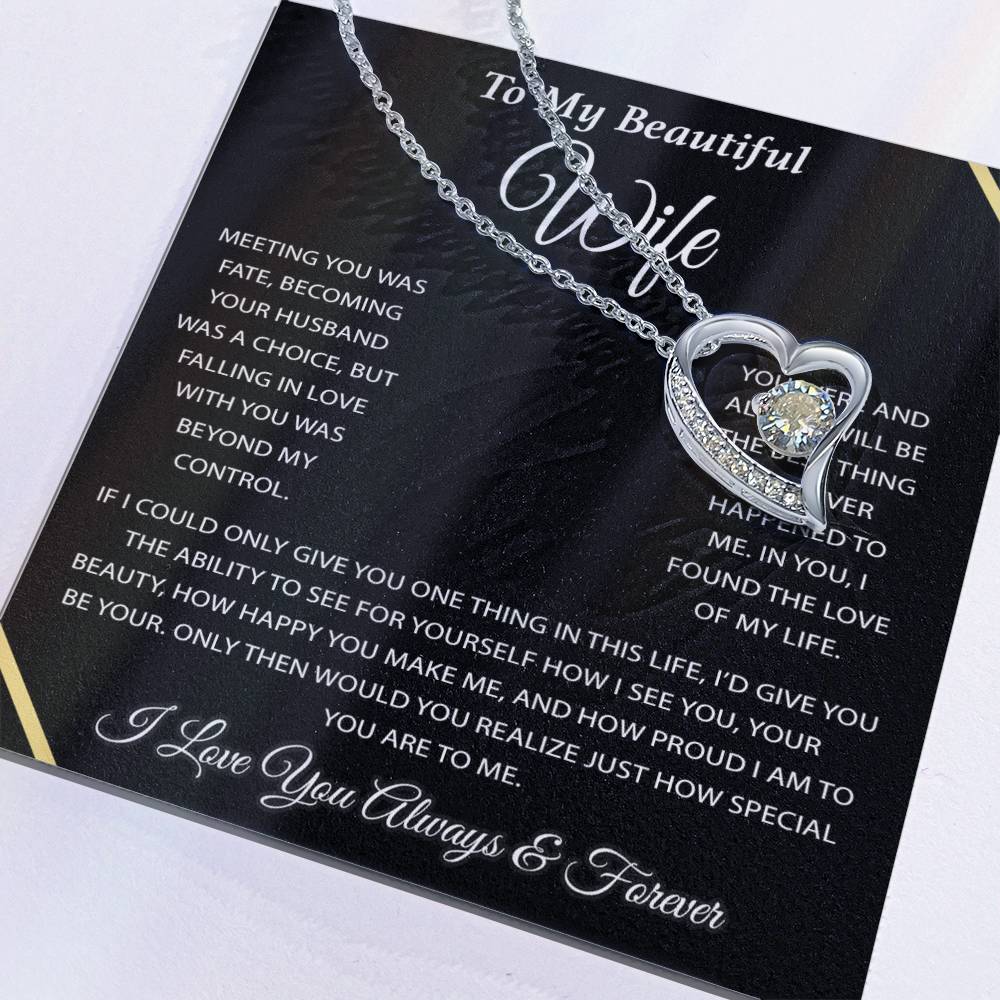 To My Wife Necklace, Wife Gift from Husband, Wife Birthday Gift, Christmas Gift 3_12