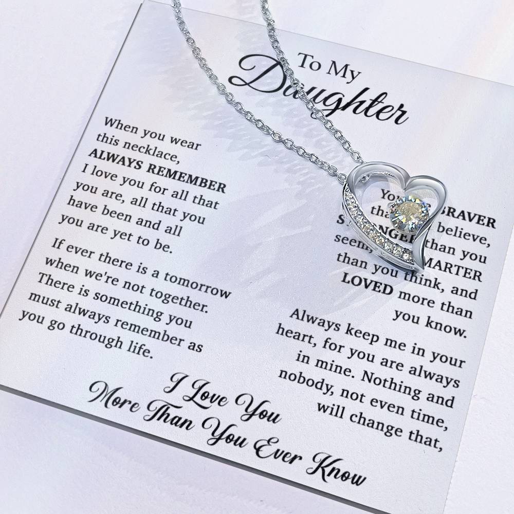 To My Daughter Necklace, Daughter Father Necklace, Daughter Gift From Dad, Mom 15_11