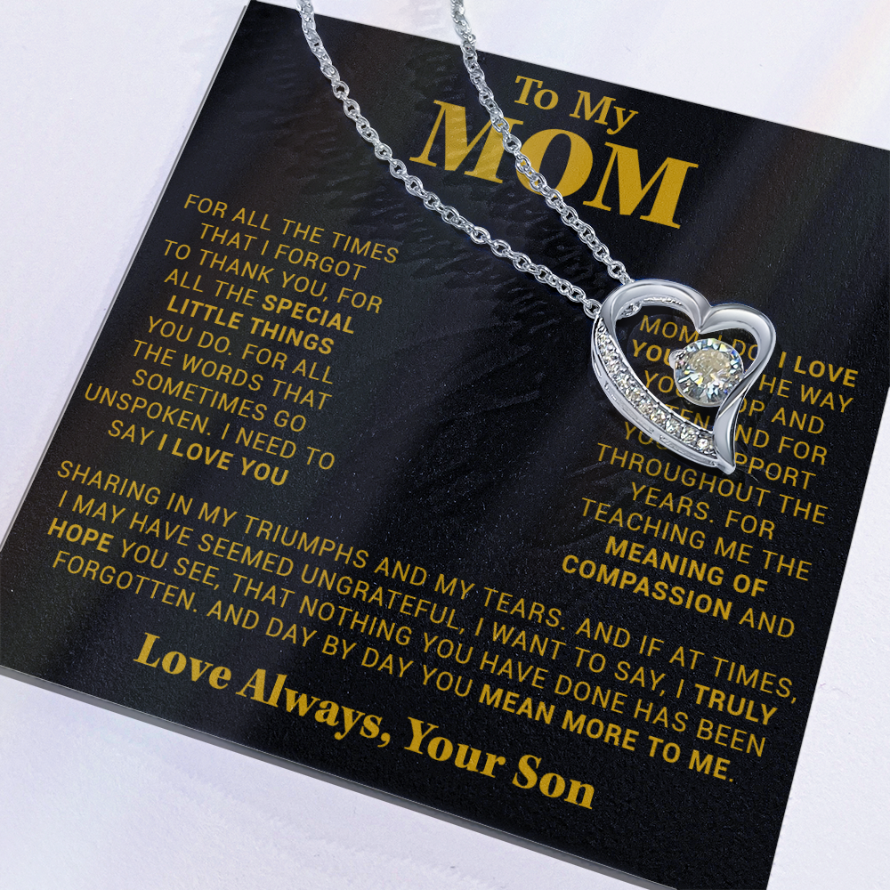To My Mom Gift for Mother from Son From Daughter Mom Birthday Gift, Mothers Day_Gold