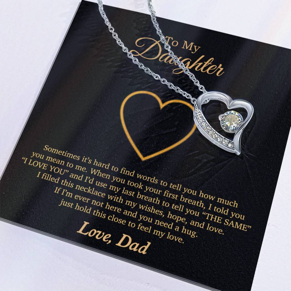 To My Daughter Necklace, Gift For Daughter From Dad, Daughter Father Necklace 3_11