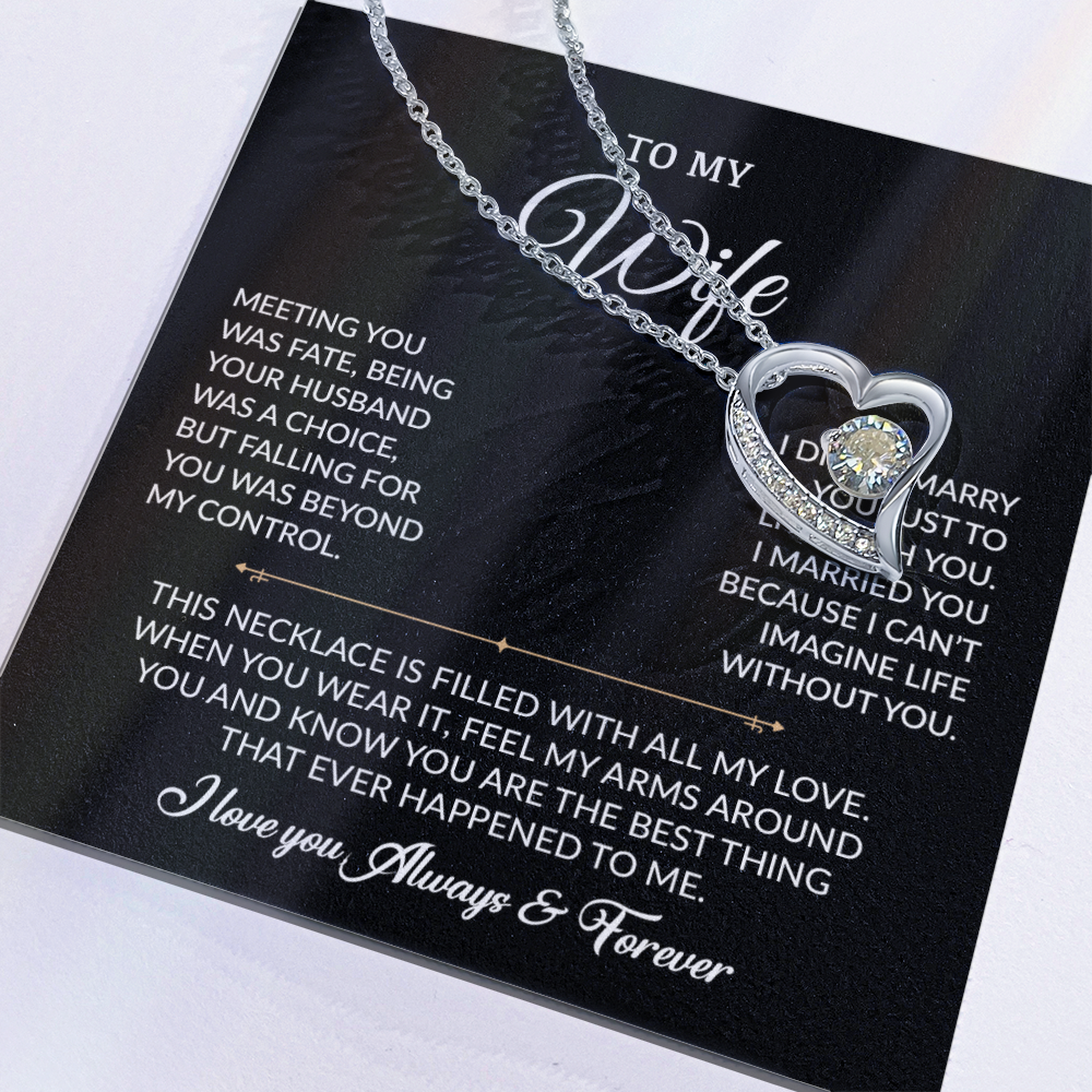 To My Wife Necklace, Gift For Wife, Anniversary Gift For Wife, Necklace For Wife