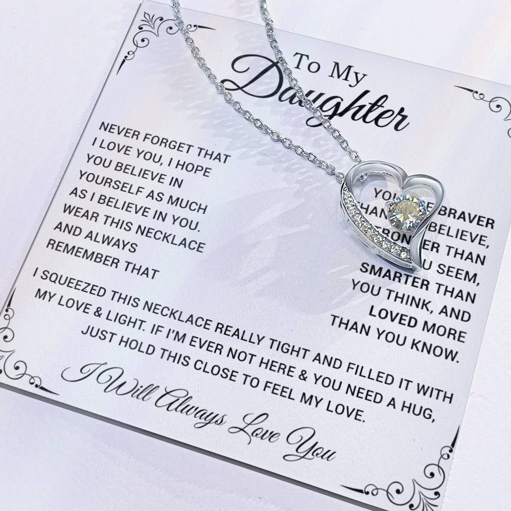 To My Daughter Necklace, Gift For Daughter From Dad, Father Daughter Necklace 28_10