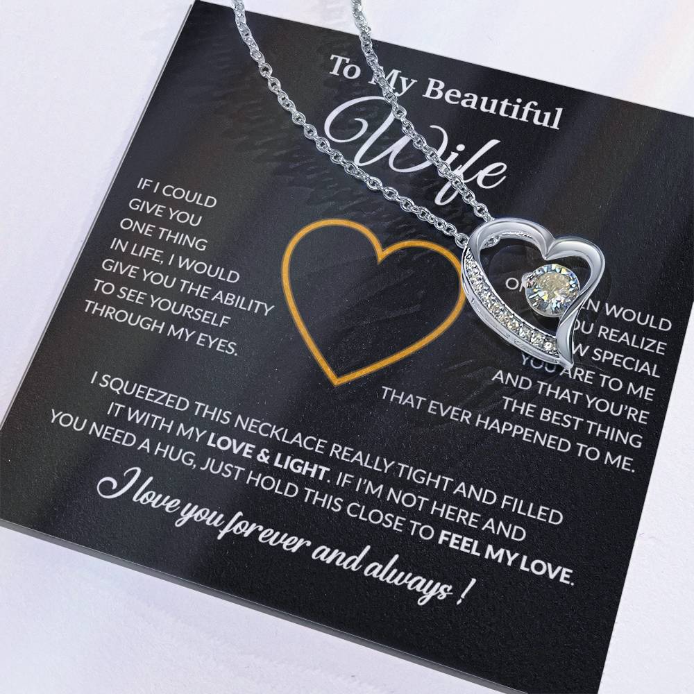 To My Wife Necklace, Christmas Gifts For Women, Anniversary Gift For Wife 22_12_Black