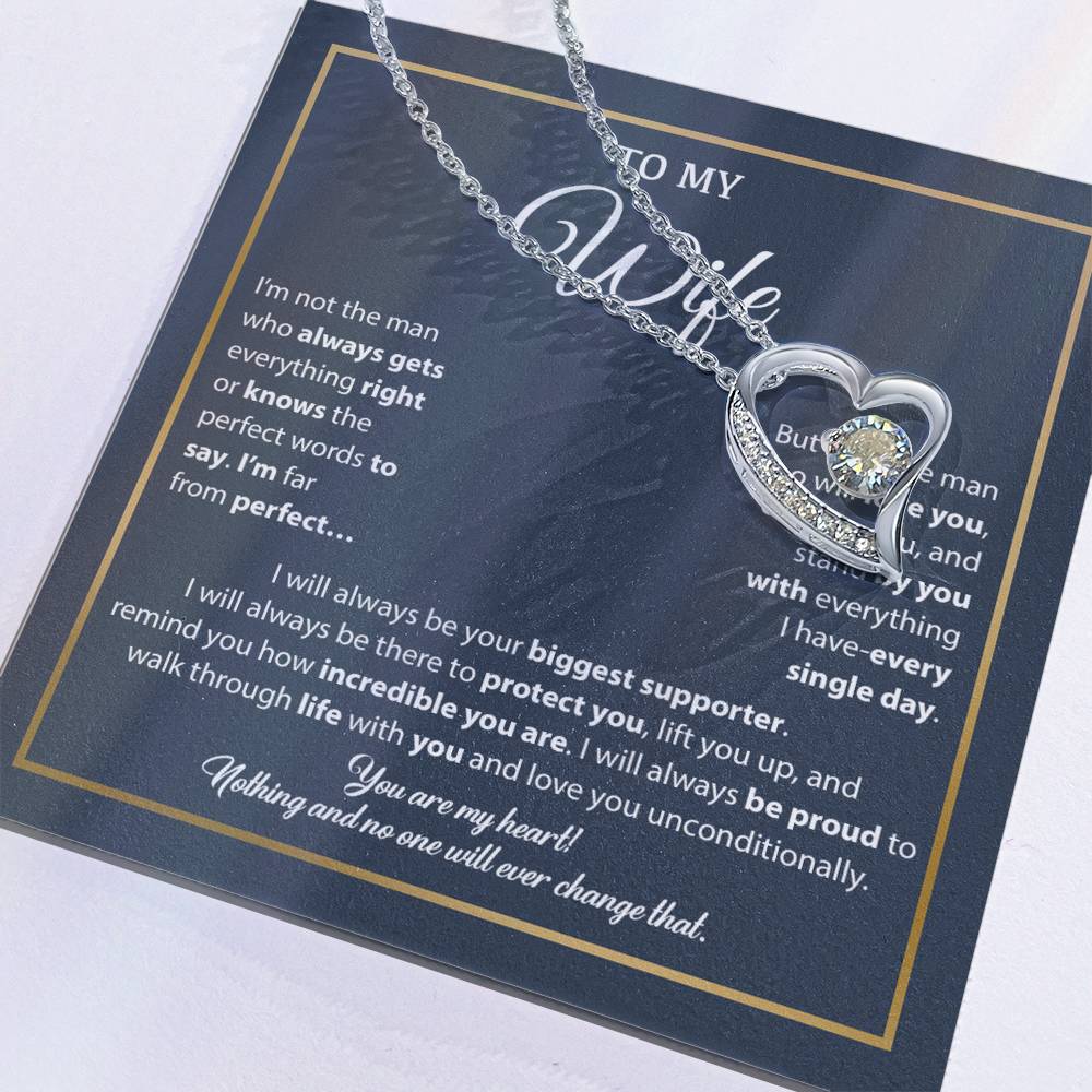 To My Wife Necklace, Gift For Wife, Anniversary Gift For Wife, Necklace For Wife 5_1_Blue_White