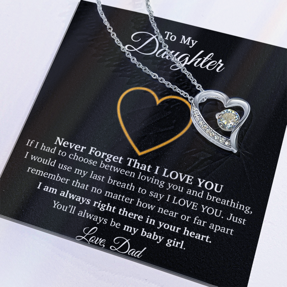 To My Daughter Necklace, Gift For Daughter From Dad, Daughter Father Necklace 8_1