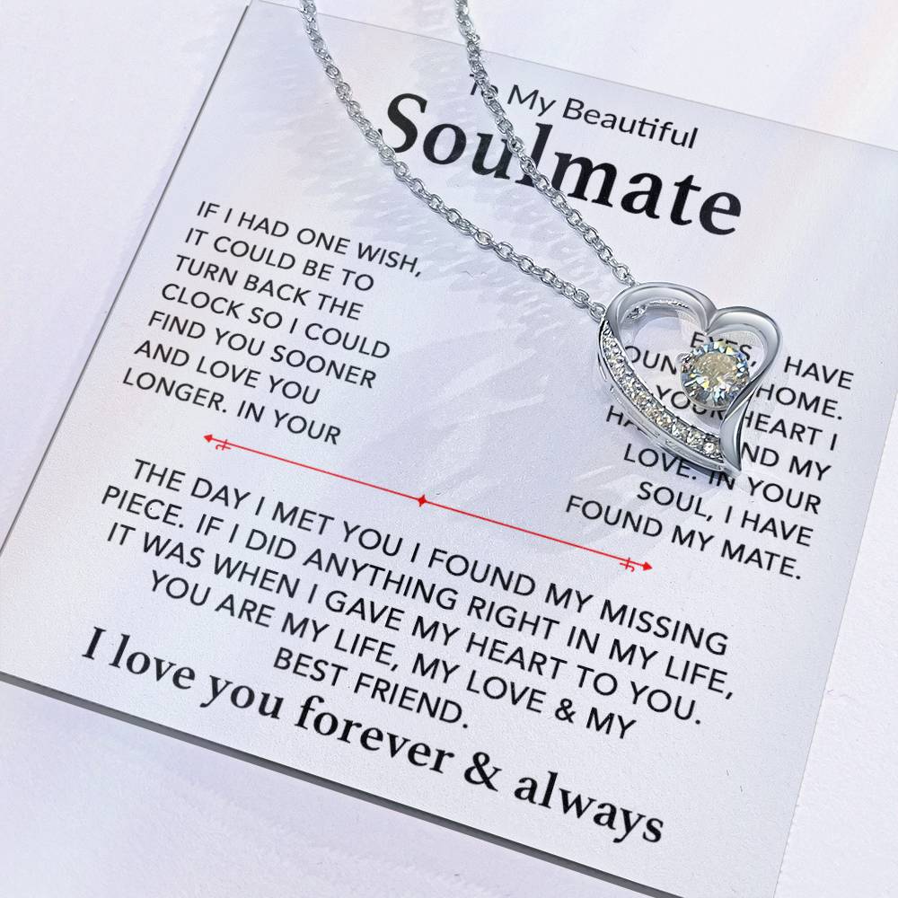 To My Soulmate Necklace, Gift For Soulmate, Anniversary Gift, Birthday Gift 29_9