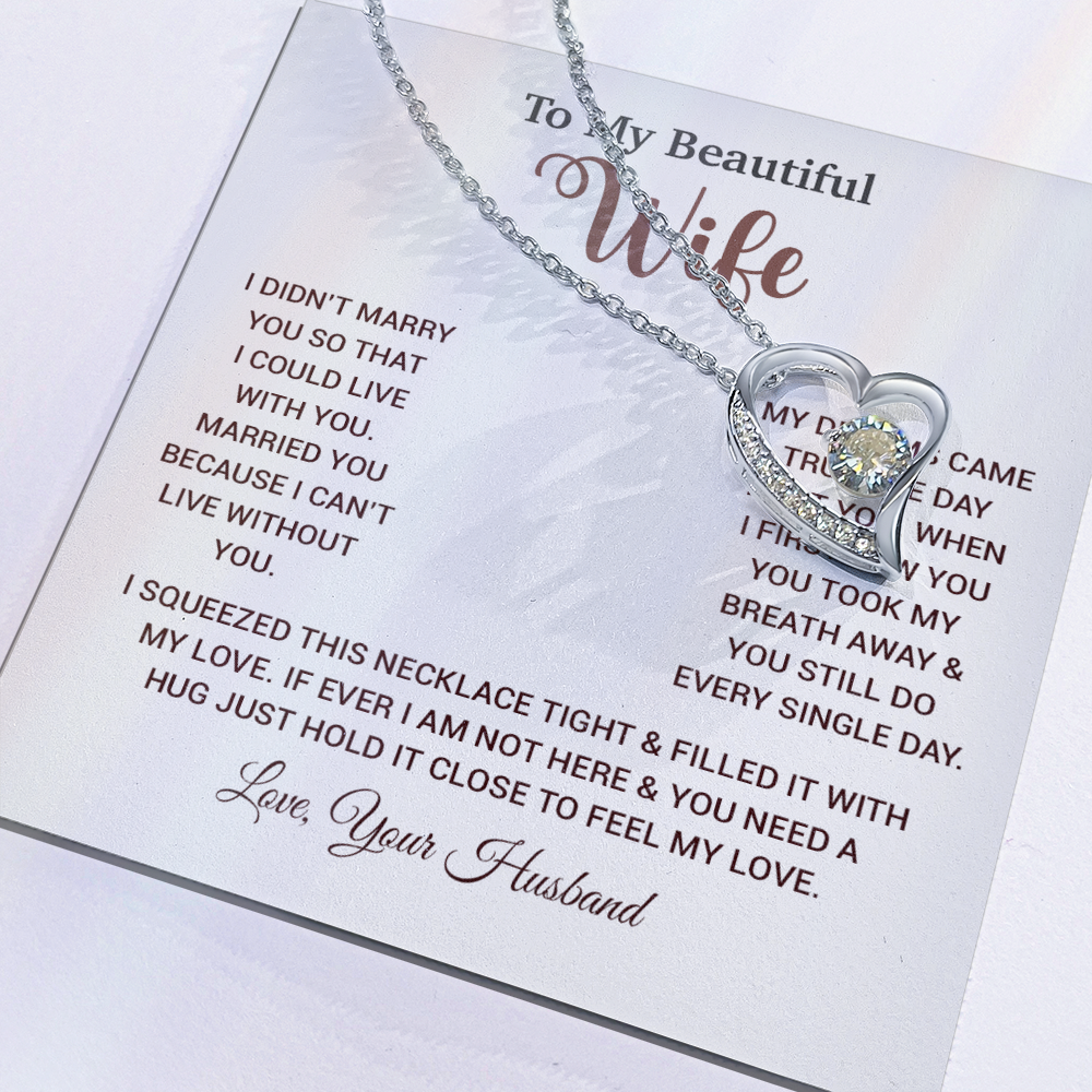 To My Wife Necklace, Wife Gift From Husband, Wife Husband Necklace, Christmas Gift 26_10