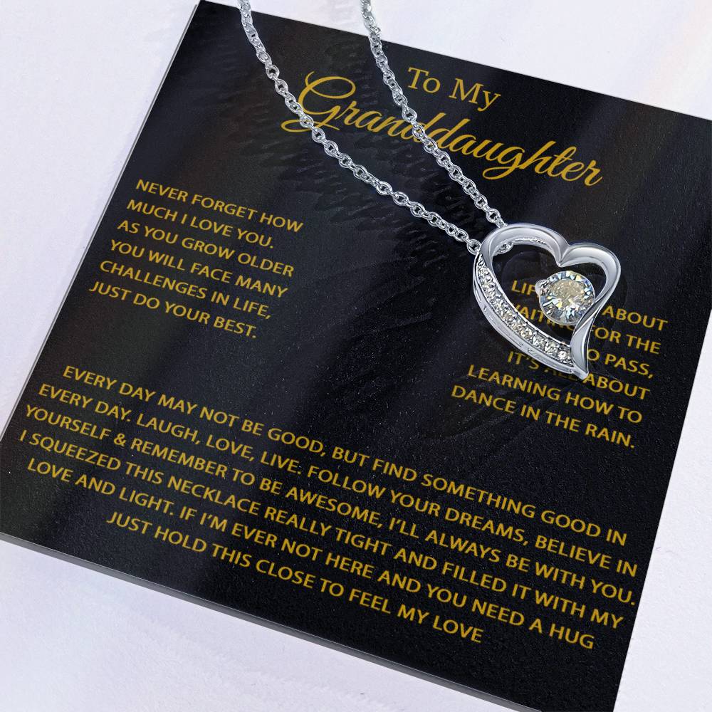 To My Granddaughter Necklace, Birthday Gift For Granddaughter, Birthday Gifts 26_9