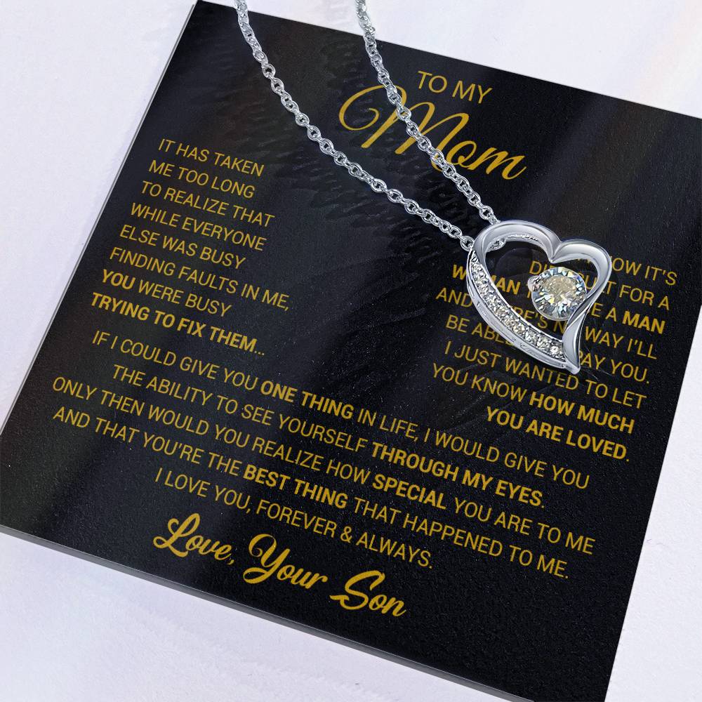 To My Mom Necklace, Mama, Gift From Son For Birthday, Mother 's Day Gift 26_2_Gold