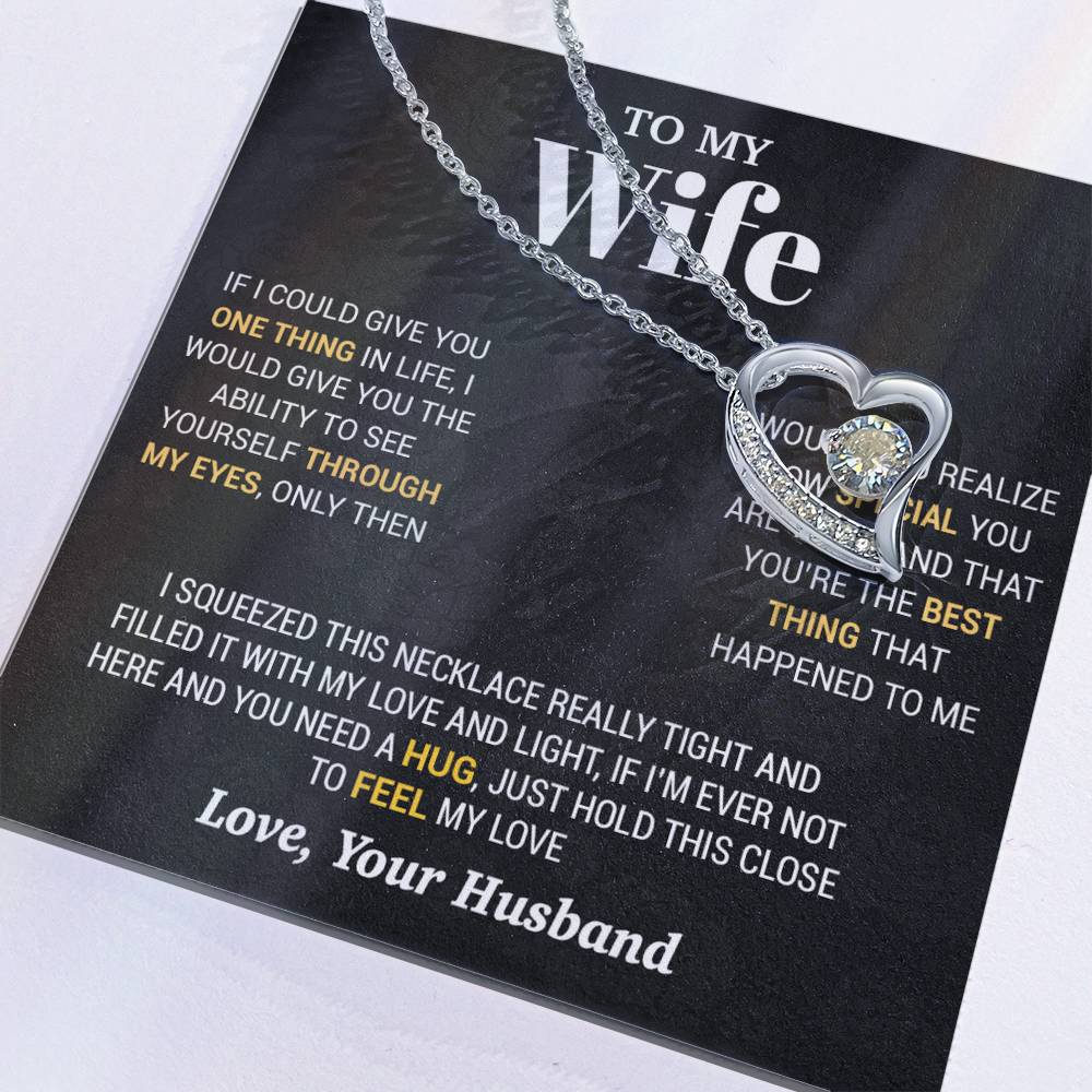 To My Wife Necklace, Christmas Gifts For Women, Anniversary Gift For Wife 2_10_Black