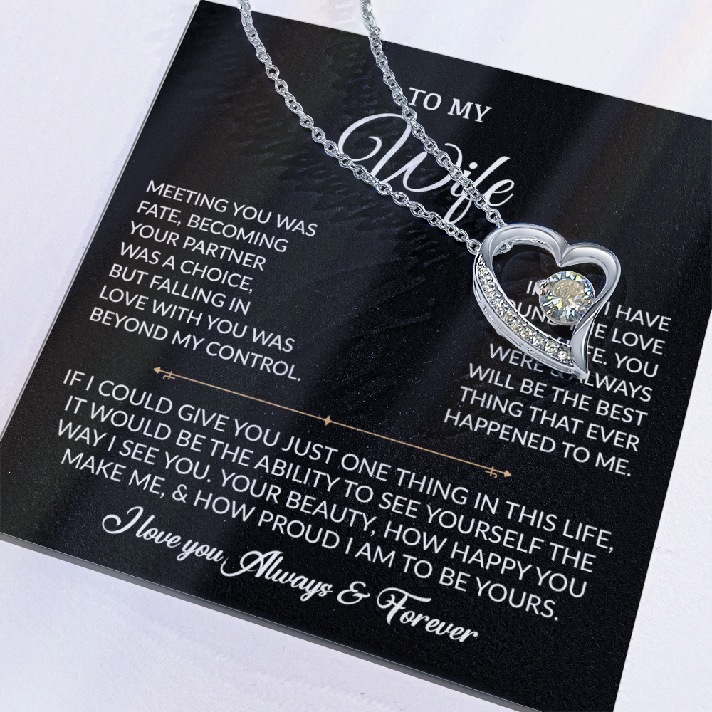 To My Wife Necklace, Gift For Wife, Anniversary Gift For Wife, Necklace For Wife