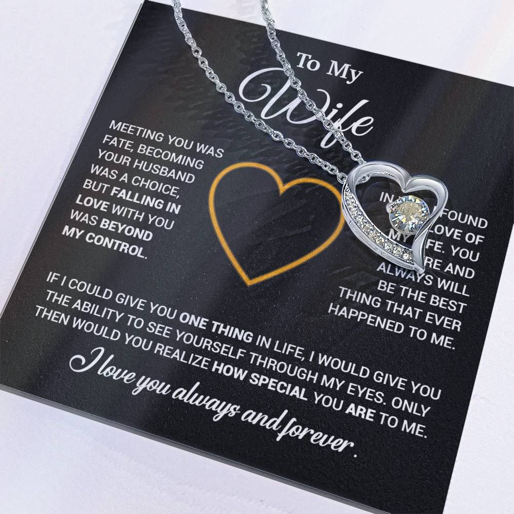To My Wife Necklace, Christmas Gifts For Women, Anniversary Gift For Wife 11_12_Black