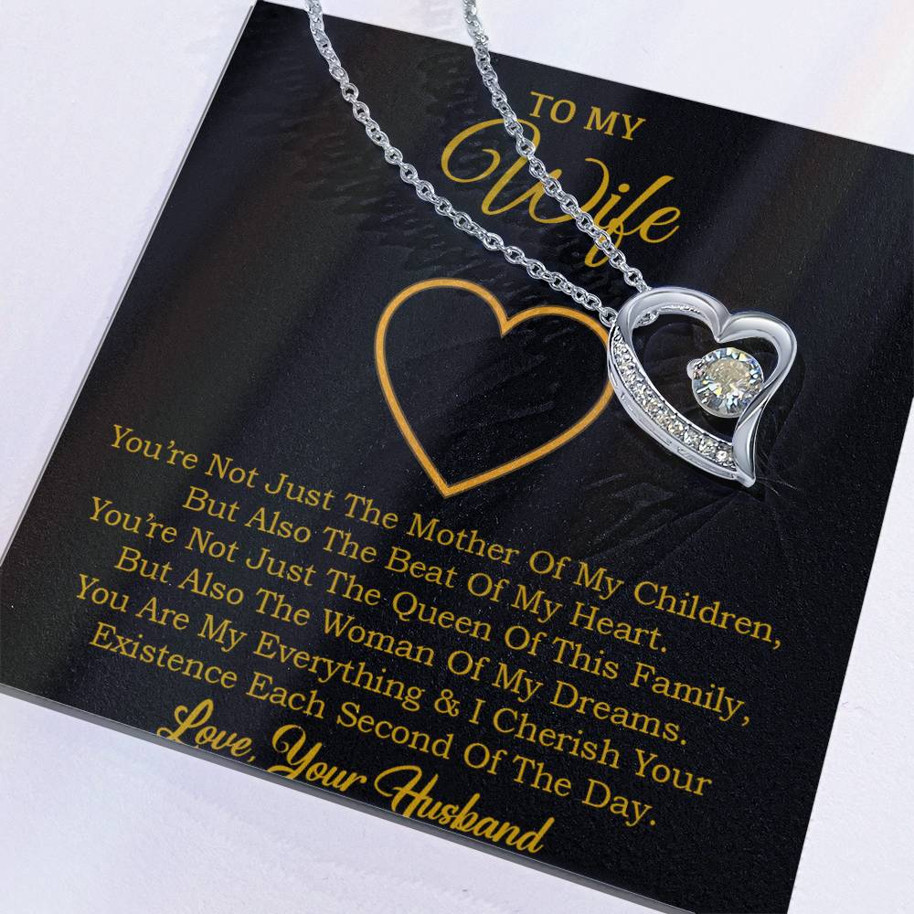 To My Wife Necklace, Gift For Wife, Anniversary Gift For Wife, Necklace For Wife 30_1_Gold