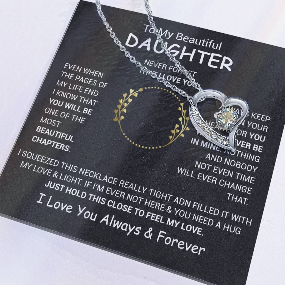 To My Daughter Necklace, Daughter Father Necklace, Daughter Gift From Dad, Mom 13_12