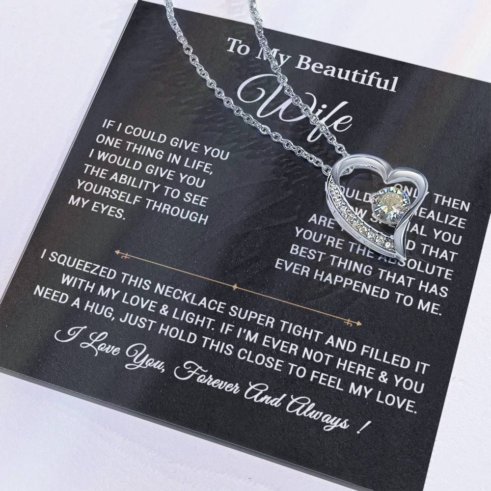 To My Wife Necklace, Gift For Wife, Anniversary Gift,Christmas Gift