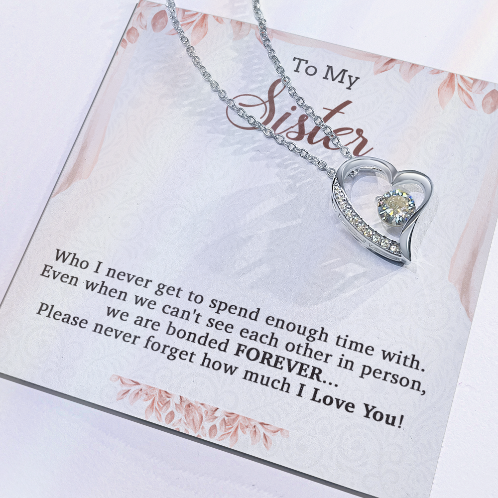 To My Sister Necklace, Brother to Sister, Birthday gift For Sister from Brother 20_7