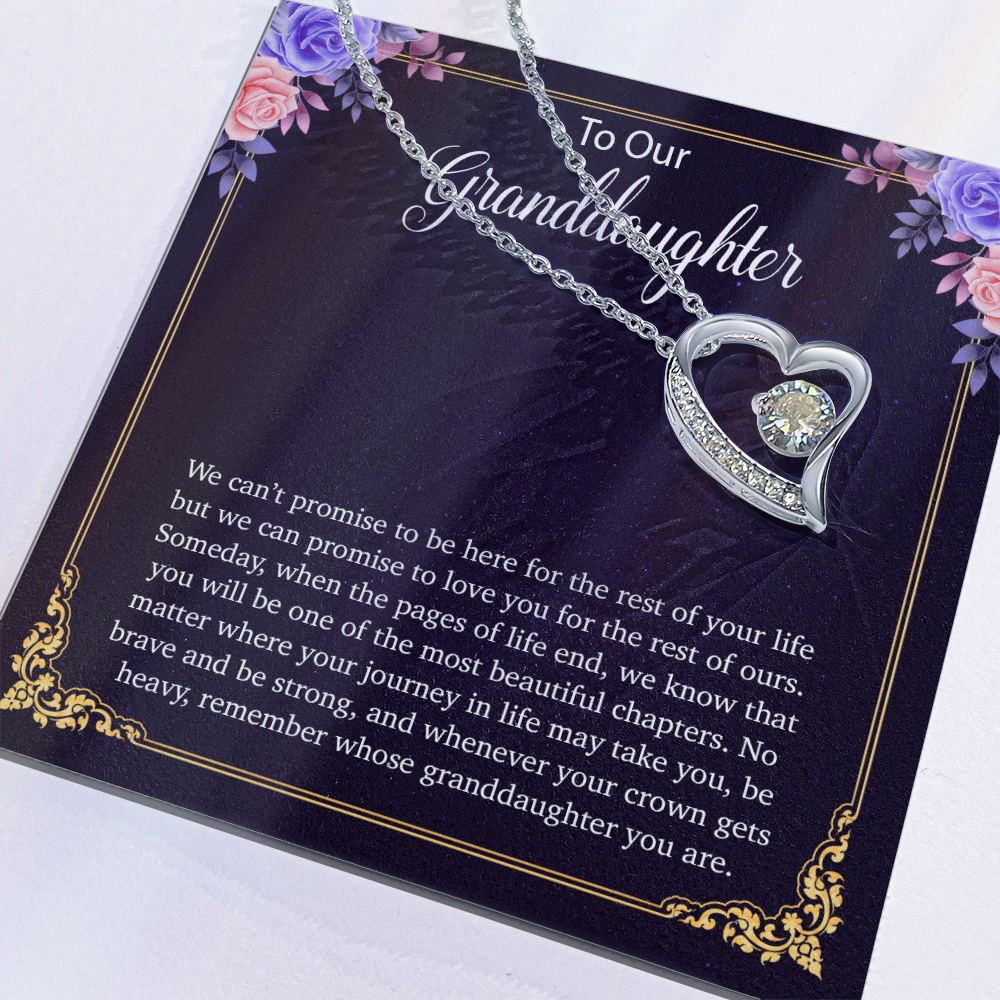To Our Granddaughter Necklace, Birthday Gift For Granddaughter, Jewelry Gift