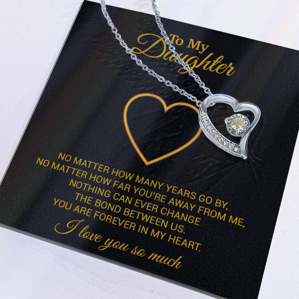 To My Daughter Necklace, Gift For Daughter From Dad, Daughter Father Necklace 12_7_Gold