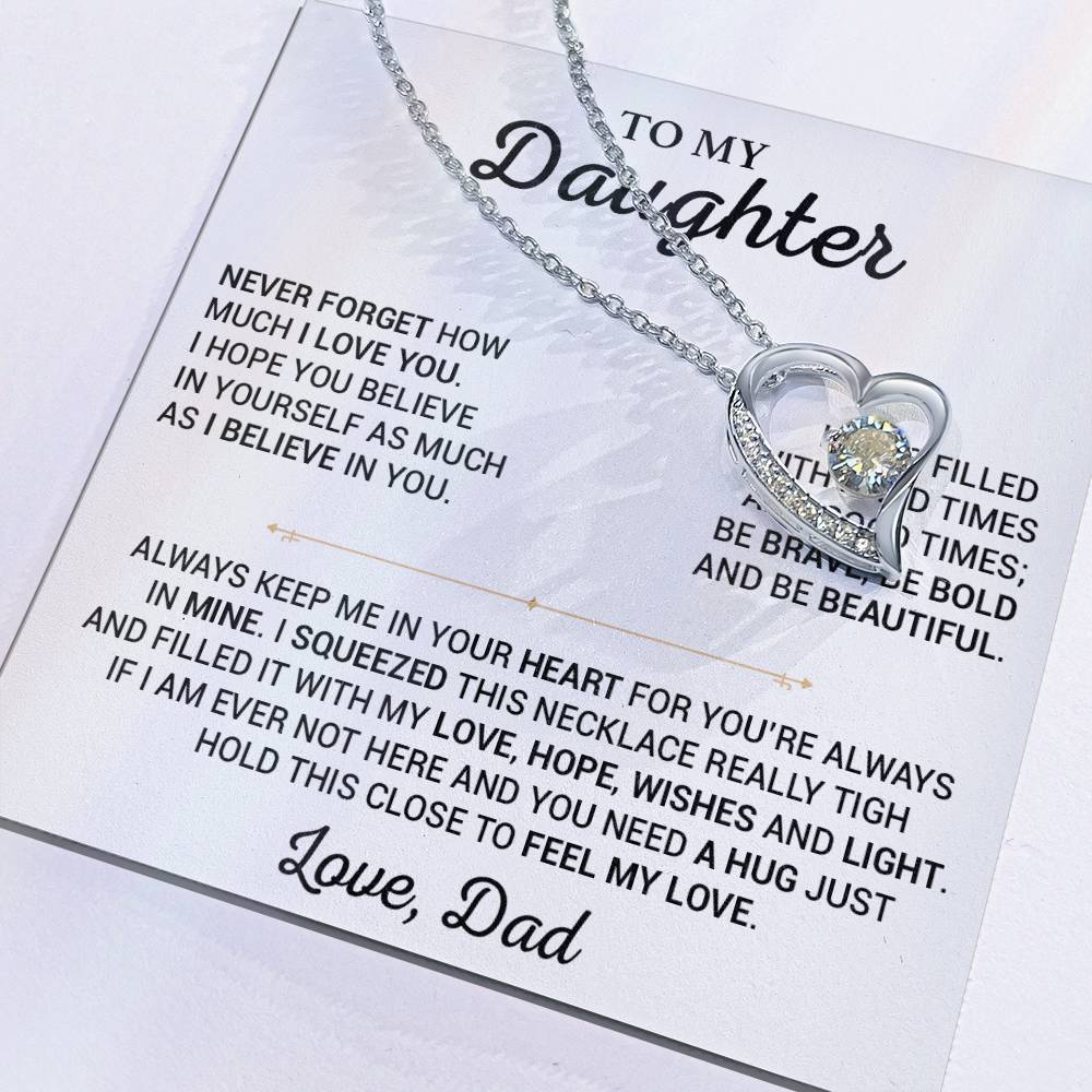 To My Daughter Necklace, Gift for Daughter from Dad,Daughter Father Necklace 20_7