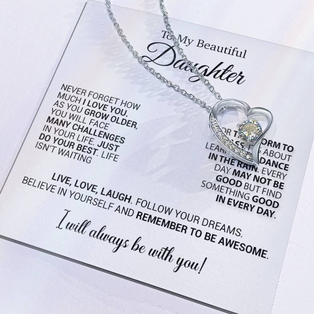 To My Daughter Necklace, Daughter Gift from Mom Dad, Birthday Christmas Gift 25_10