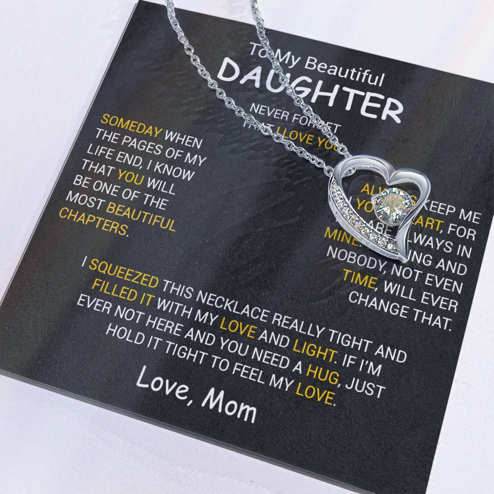 To My Daughter Necklace, Daughter Mother Necklace, Daughter Gift From Dad, Mom 6_12