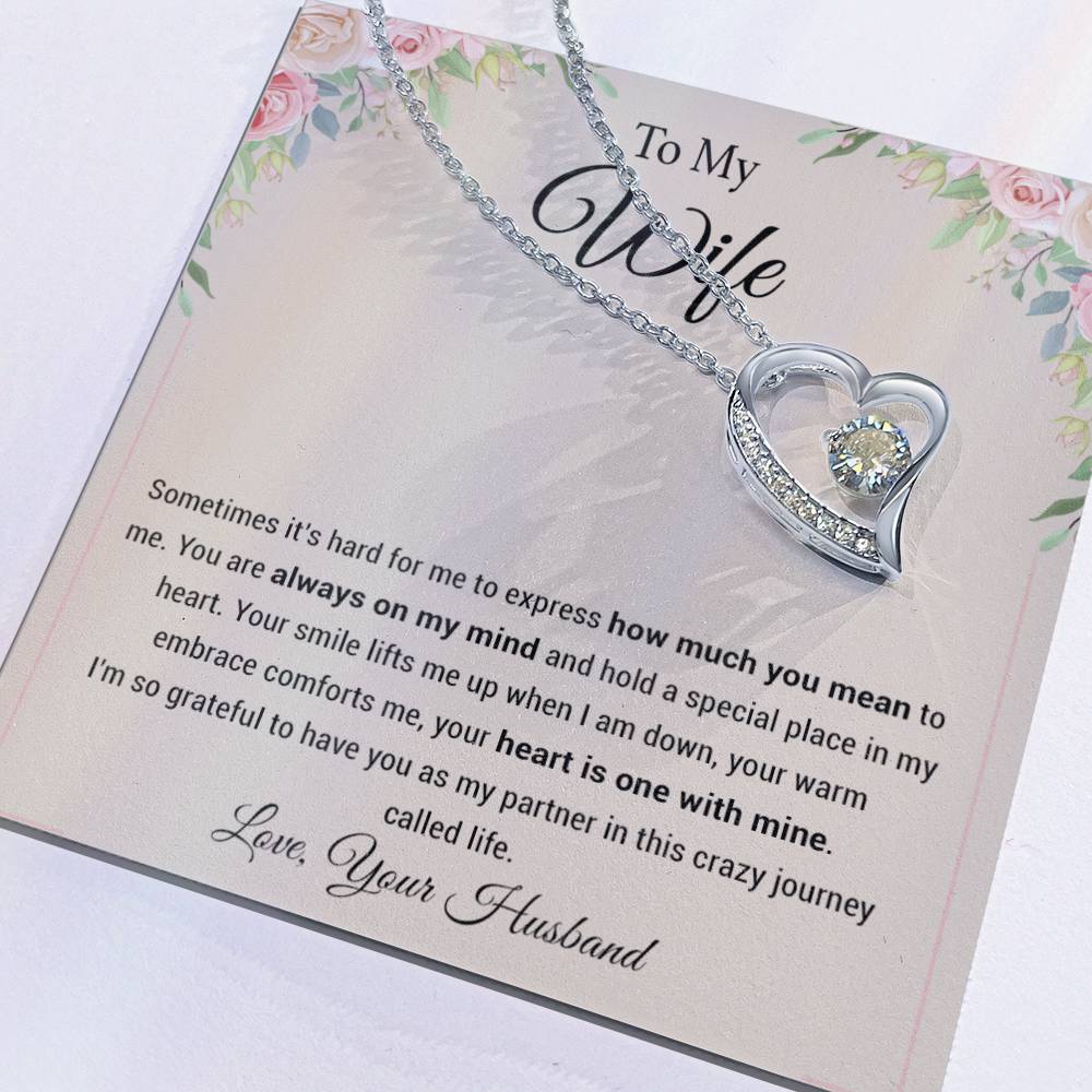 To My Wife Necklace, Wife Christmas Gift, Birthday Gift, Jewelry For My Wife