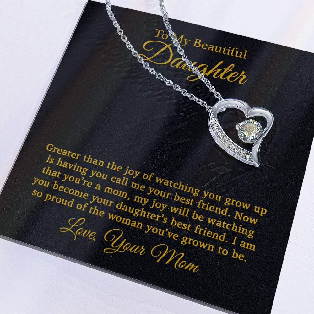 To My Daughter Necklace, Gift For Daughter From Mom, Daughter Mother Necklace 25_4