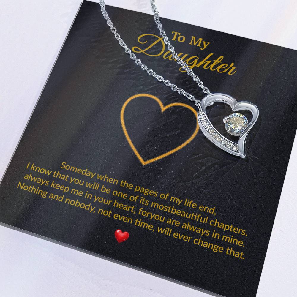 To My Daughter Necklace, Gift for Daughter from Dad, Father Daughter Necklace