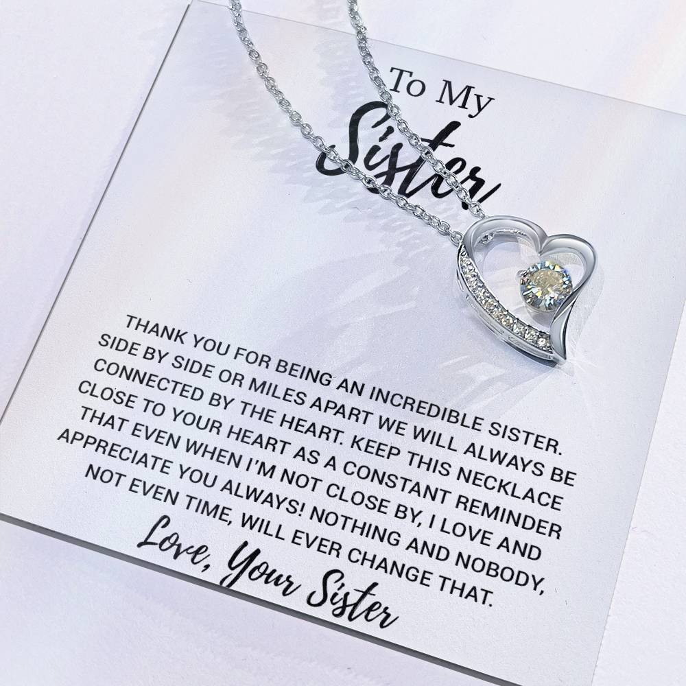 To My Sister Necklace, Brother to Sister, Birthday gift For Sister from Brother 13_8