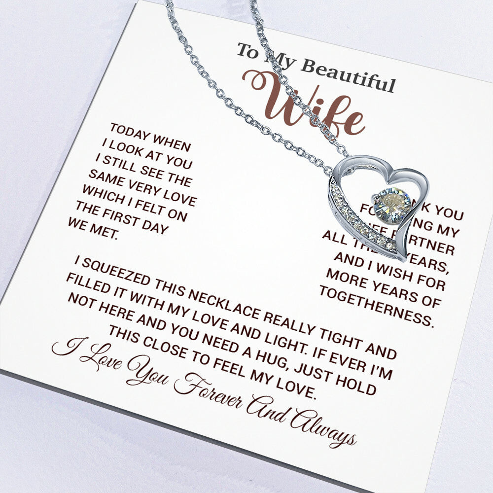 To My Wife Necklace, Wife Gift From Husband, Wife Husband Necklace, Christmas Gift 17_9