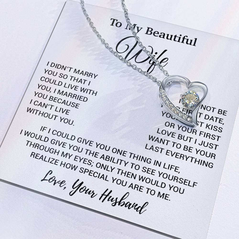 To My Wife Necklace, Gift From Husband, Anniversary Jewelry Gifts Wife 11_8