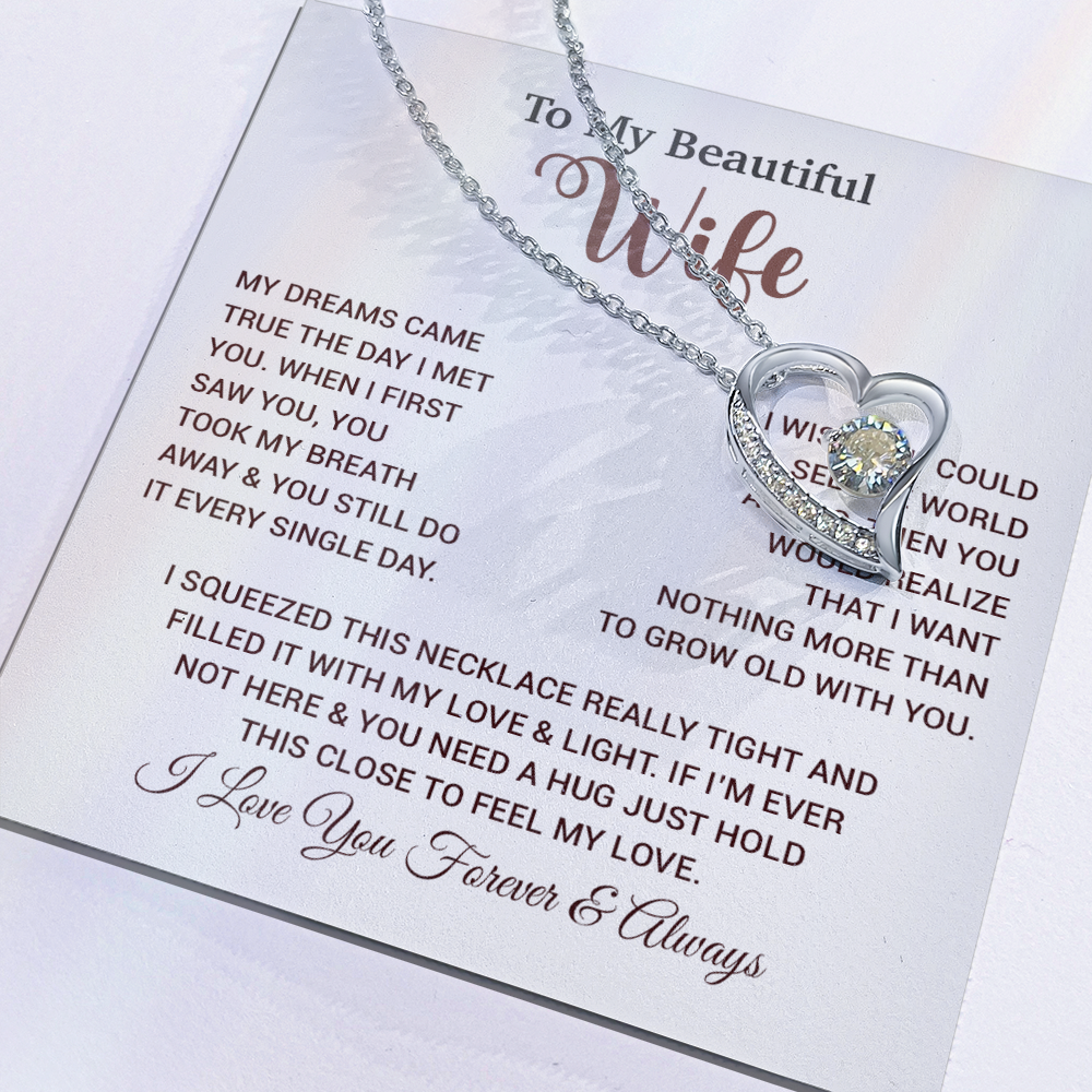 To My Wife Necklace, Wife Gift From Husband, Wife Husband Necklace, Christmas Gift 24_9