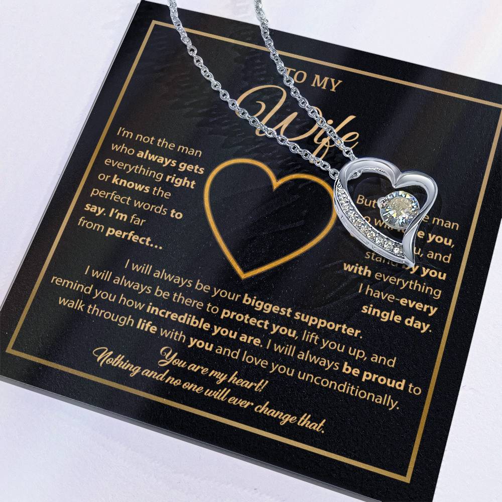 To My Wife Necklace, Gift For Wife, Anniversary Gift For Wife, Necklace For Wife 29_1_Gold