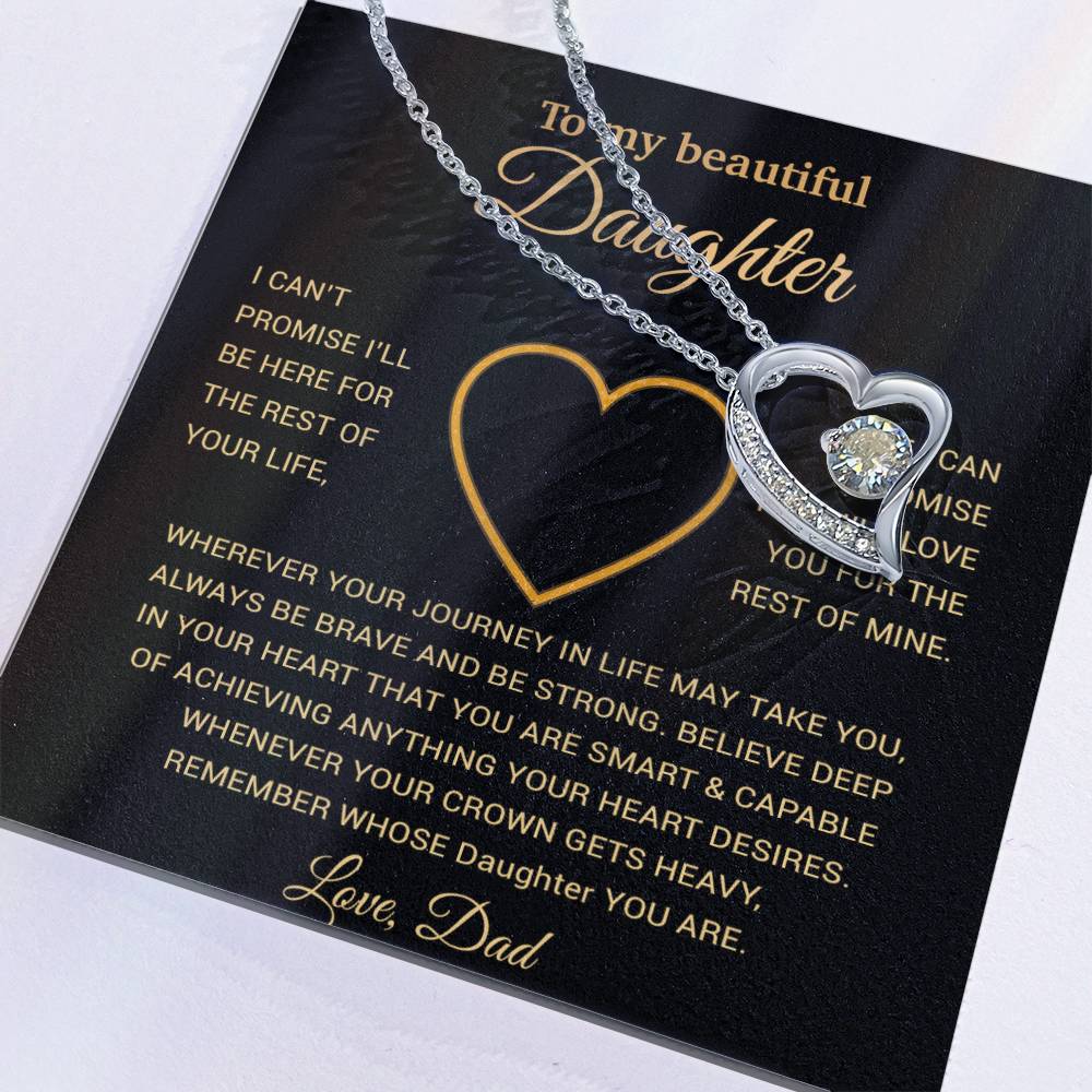 To My Daughter Necklace, Gift For Daughter From Dad, Daughter Father Necklace 25_11
