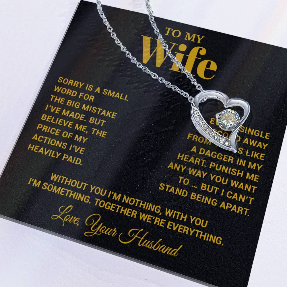 To My Wife Necklace, Christmas Gifts For Women, Anniversary Gift For Wife 15_10_Gold