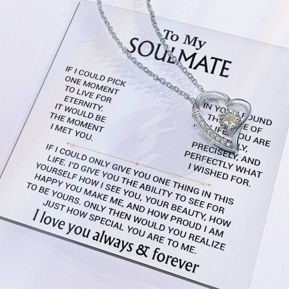 To My Soulmate Necklace, Soulmate Gift, Gift For Girlfriend, Christmas Gift 27_8_WHITE