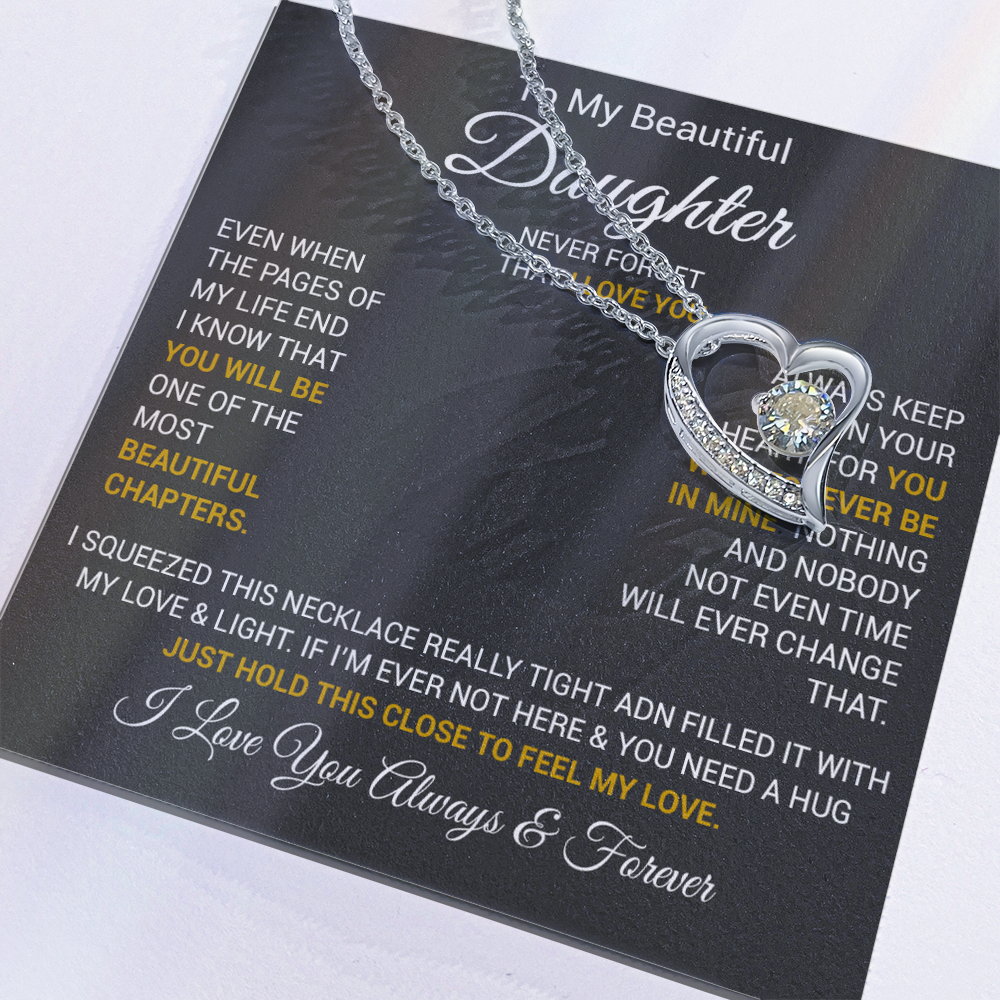 To My Daughter Necklace, Daughter Father Necklace, Daughter Gift From Dad, Mom 2_10