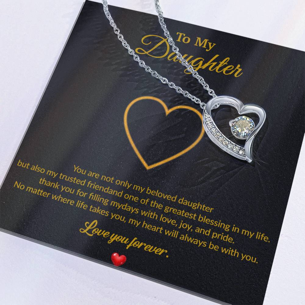 To My Daughter Necklace, Gift for Daughter from Dad, Father Daughter Necklace
