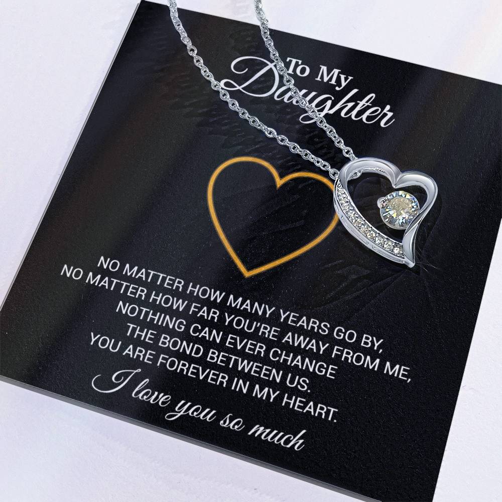 To My Daughter Necklace, Gift For Daughter From Dad, Daughter Father Necklace 12_7_Black