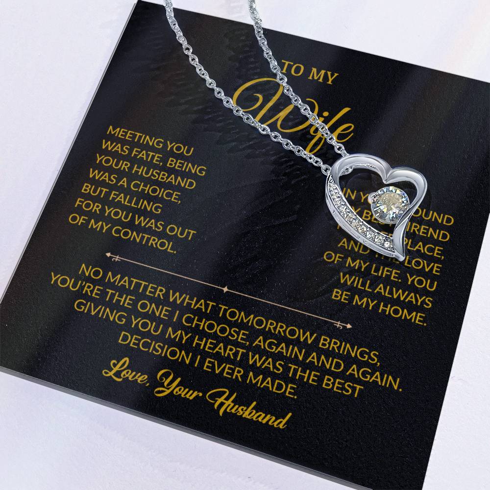 To My Wife Necklace, Gift For Wife, Anniversary Gift For Wife, Necklace For Wife