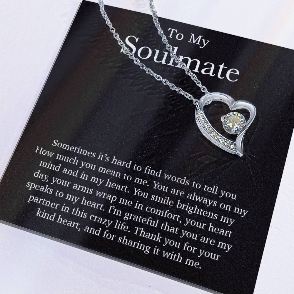 To My Soulmate Necklace, Valentines Day Gift, Soulmate Gifts, Birthday Gifts