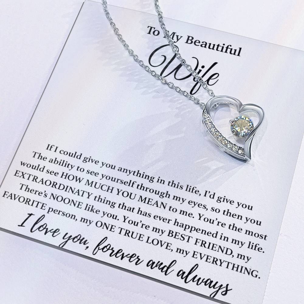 To My Wife Necklace, Gift From Husband, Anniversary Jewelry Gifts Wife 1_4