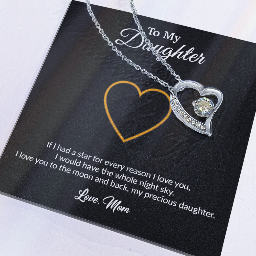 To My Daughter Necklace, Gift for Daughter from Mom, Mother Daughter Necklace