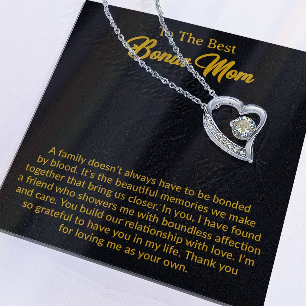 To My Bonus Mom Necklace from Daughter Son, Step Mom Gift, Mother's Day 10_12