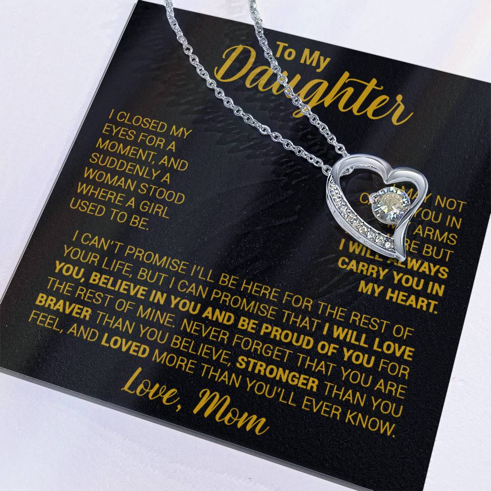 To My Daughter Necklace, Daughter Mother Necklace, Daughter Gift From Mom 22_8_Gold